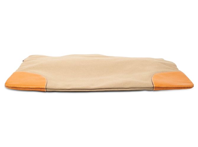 Borsa a tracolla Prada in tela beige con logo - vista 3