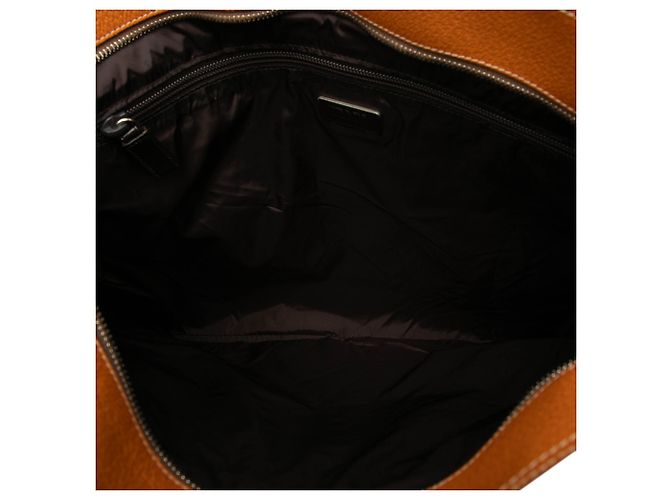 Borsa a tracolla Prada in tela beige con logo - vista 4