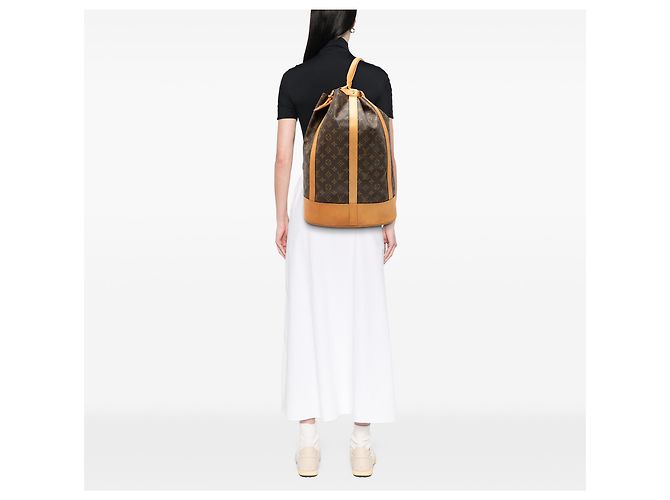 Louis Vuitton Zaino Randonnee GM Monogram Marrone - vista 7