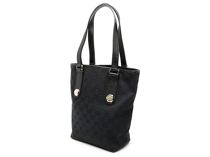 Gucci Schwarze GG Canvas Charmy Tote - Ansicht 2
