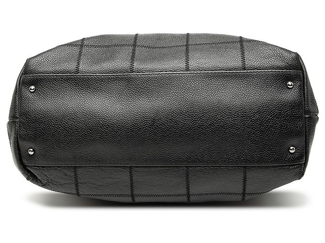 Borsa in Caviar Nero Chanel Choco Bar - vista 3