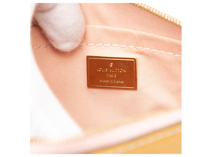 Louis Vuitton Monogram Vernis Giallo Santa Monica Senape - vista 5