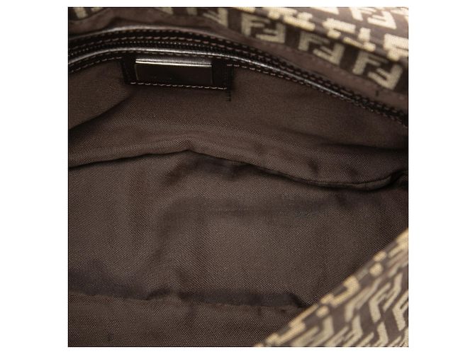 Borsa a tracolla in tela Zucchino marrone Fendi Marrone scuro - vista 4