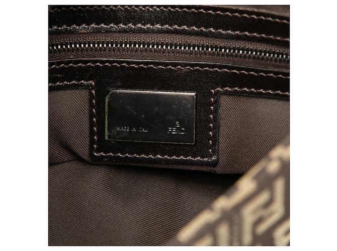 Borsa a tracolla in tela Zucchino marrone Fendi Marrone scuro - vista 5