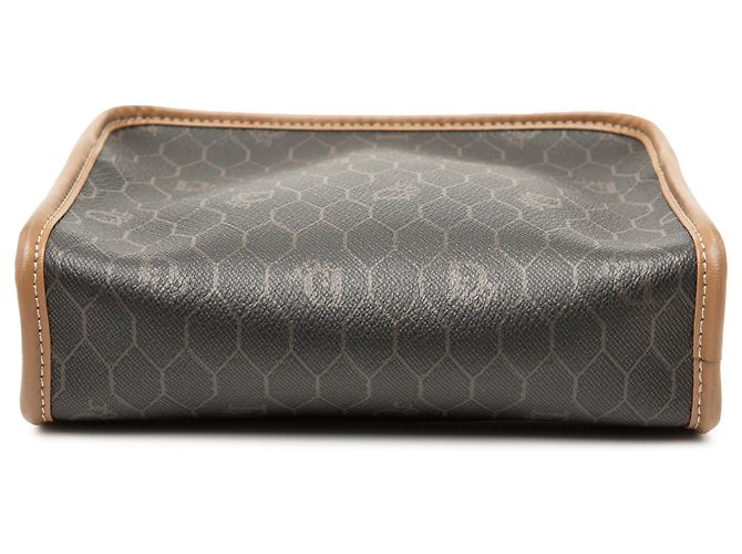 Dior schwarze beschichtete Canvas-Tasche mit Wabenmuster - Ansicht 3