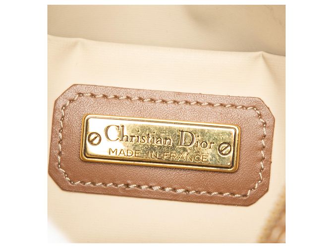 Dior schwarze beschichtete Canvas-Tasche mit Wabenmuster - Ansicht 5