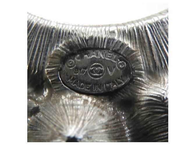 Spilla in metallo Coco Mark di CHANEL con strass Nero Argento - vista 8
