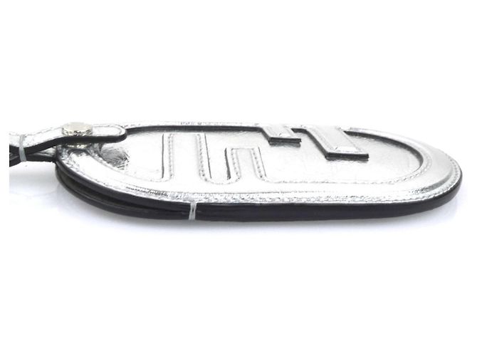 Estuche de viaje de cuero Fendi en plata - vista 4