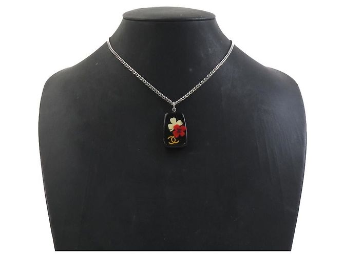 Collar Negro y Plata CHANEL - vista 10