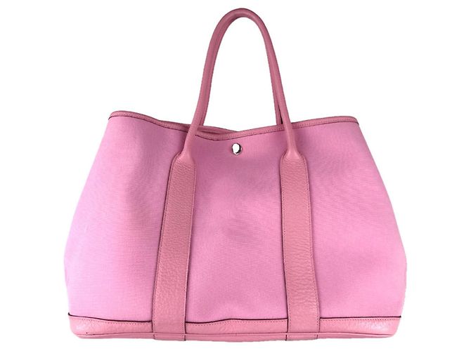 Borsa Hermès Garden Party PM Rosa - vista 3