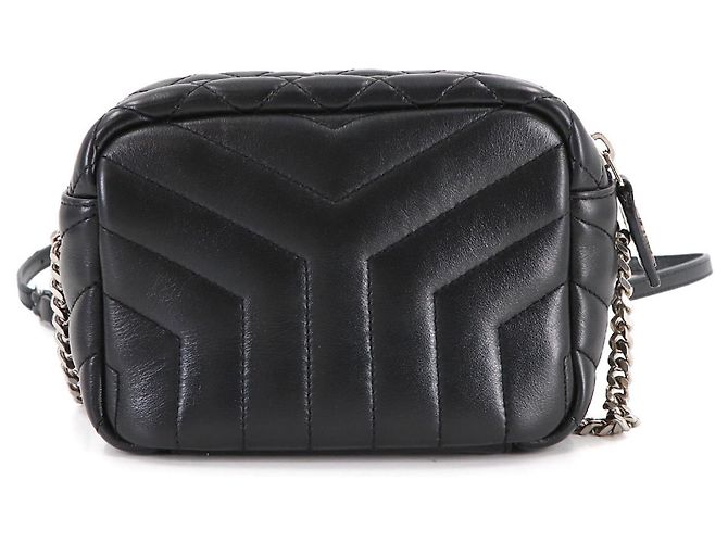 Bolsa de ombro mini bowling Loulou com corrente Saint Laurent - vista 2