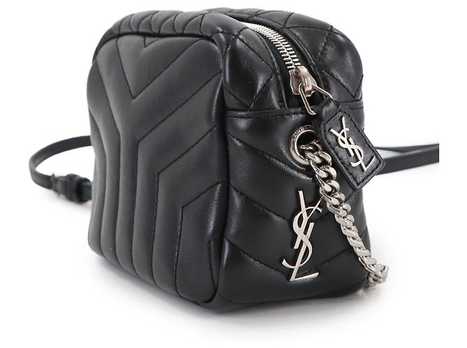 Bolsa de ombro mini bowling Loulou com corrente Saint Laurent - vista 3