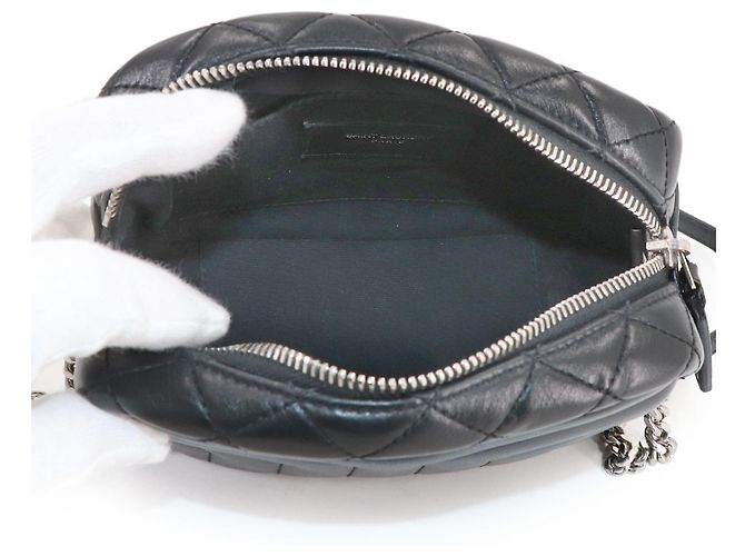 Bolsa de ombro mini bowling Loulou com corrente Saint Laurent - vista 6