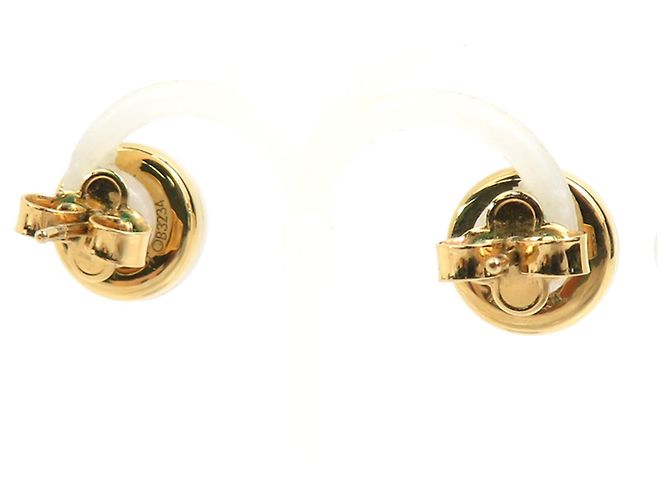 Orecchini My Mix Stud di Louis Vuitton Bianco D'oro - vista 2