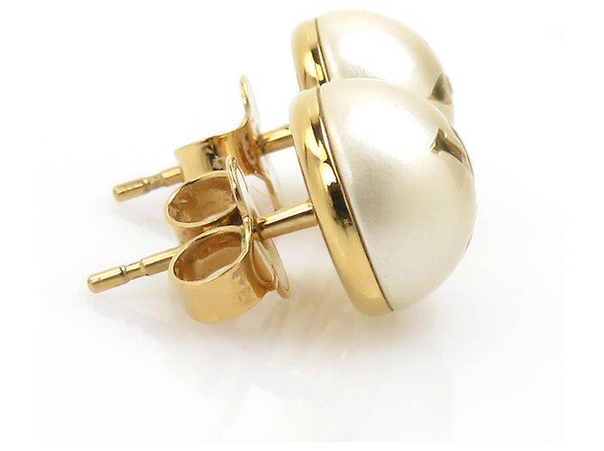 Orecchini My Mix Stud di Louis Vuitton Bianco D'oro - vista 4