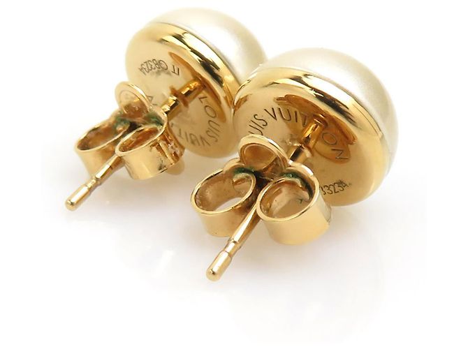 Orecchini My Mix Stud di Louis Vuitton Bianco D'oro - vista 5