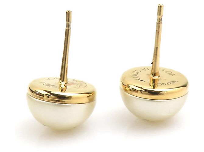 Orecchini My Mix Stud di Louis Vuitton Bianco D'oro - vista 7