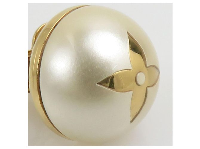 Orecchini My Mix Stud di Louis Vuitton Bianco D'oro - vista 9