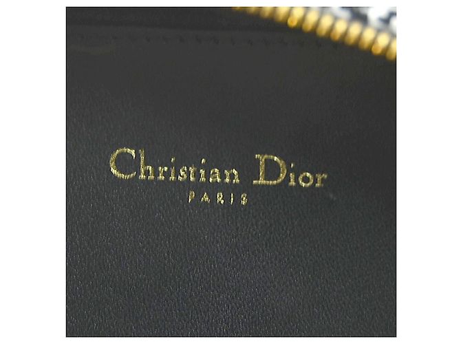 Borsa a tracolla ovale CD Signature di Christian Dior Nero Bianco - vista 12