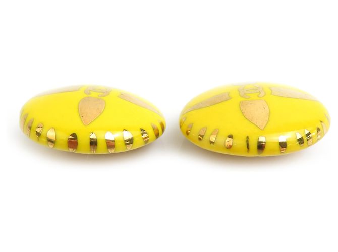 Orecchini in metallo con clip Coco Mark di Chanel D'oro Giallo - vista 3