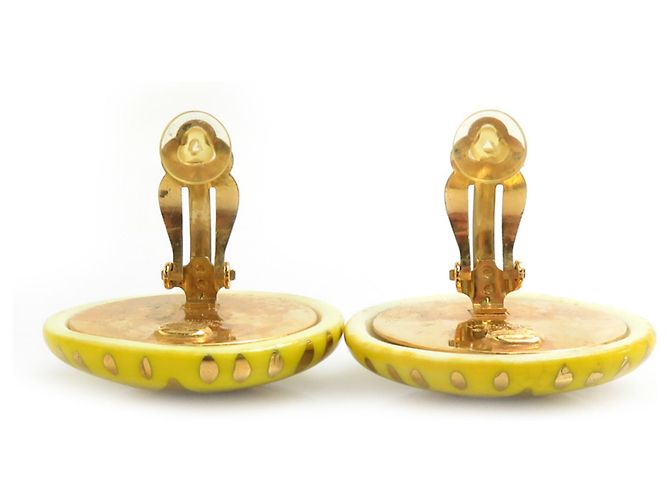 Orecchini in metallo con clip Coco Mark di Chanel D'oro Giallo - vista 6