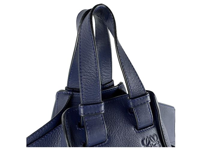 Borsa a mano in pelle Hammock Loewe in blu navy - vista 10