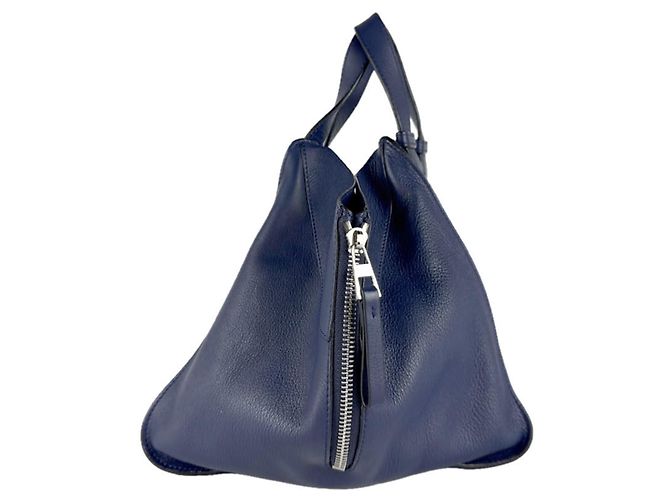Borsa a mano in pelle Hammock Loewe in blu navy - vista 2