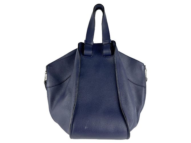 Borsa a mano in pelle Hammock Loewe in blu navy - vista 3
