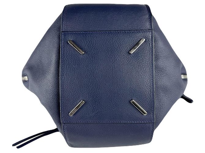 Borsa a mano in pelle Hammock Loewe in blu navy - vista 4