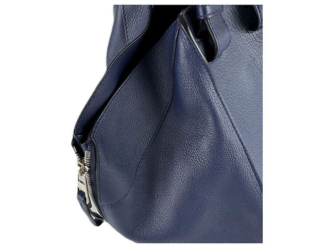 Borsa a mano in pelle Hammock Loewe in blu navy - vista 6