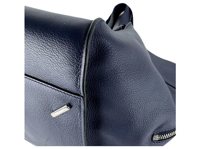 Borsa a mano in pelle Hammock Loewe in blu navy - vista 9