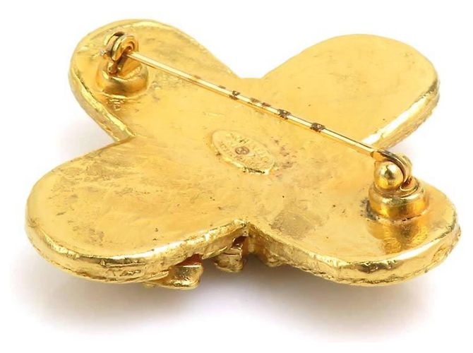 Spilla in metallo dorato Coco Mark di CHANEL D'oro - vista 4