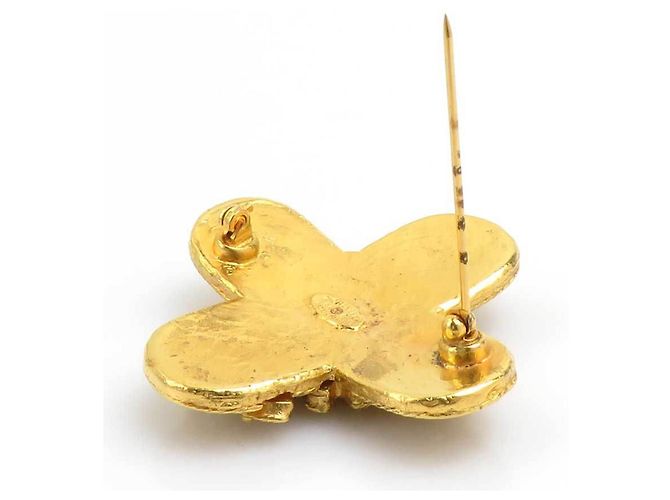 Spilla in metallo dorato Coco Mark di CHANEL D'oro - vista 6