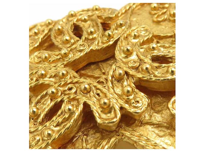Spilla in metallo dorato Coco Mark di CHANEL D'oro - vista 7