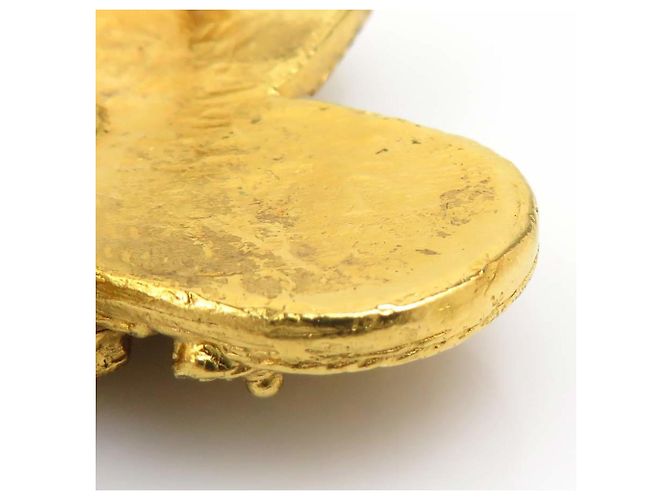 Spilla in metallo dorato Coco Mark di CHANEL D'oro - vista 9