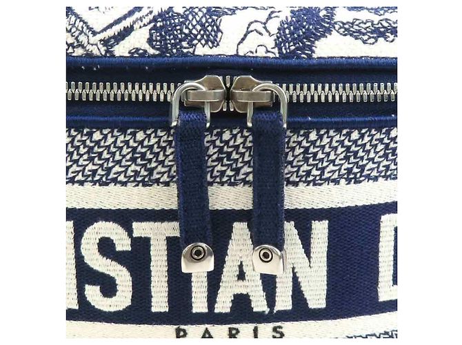 Christian Dior Kosmetiktasche in Marineblau und Weiß - Ansicht 11