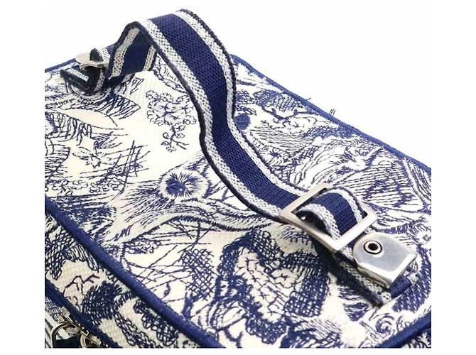 Christian Dior Kosmetiktasche in Marineblau und Weiß - Ansicht 13