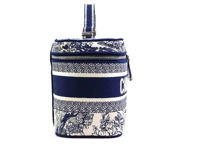 Christian Dior Kosmetiktasche in Marineblau und Weiß - Ansicht 2