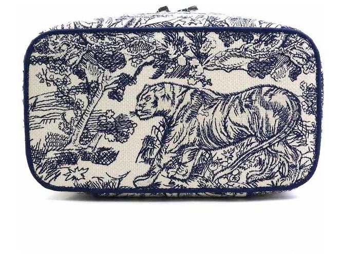 Christian Dior Kosmetiktasche in Marineblau und Weiß - Ansicht 4