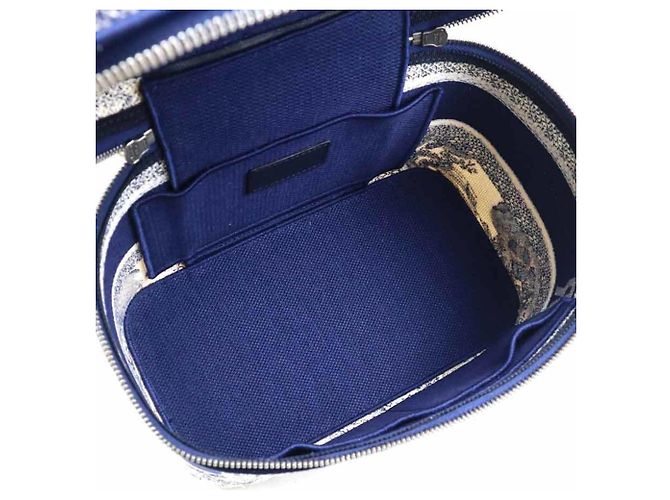Christian Dior Kosmetiktasche in Marineblau und Weiß - Ansicht 5