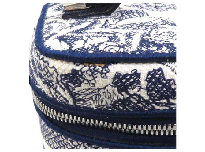 Christian Dior Kosmetiktasche in Marineblau und Weiß - Ansicht 7