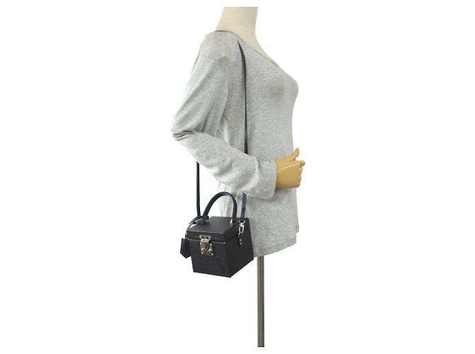 Borsa Vanity in Pelle Epi Louis Vuitton Nero - vista 16