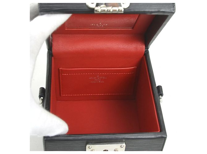 Borsa Vanity in Pelle Epi Louis Vuitton Nero - vista 5