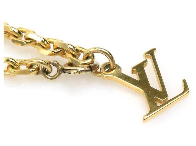 Collar Péndulo Perla Damier Louis Vuitton Blanco Dorado - vista 6