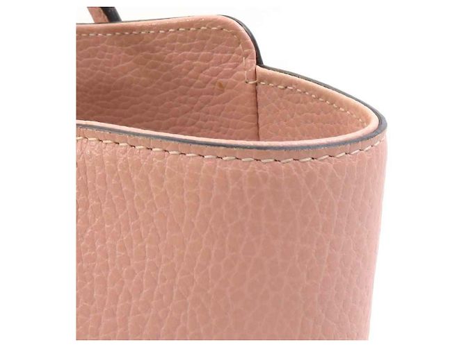 Borsa a mano in pelle per bambini Gucci in rosa beige - vista 10