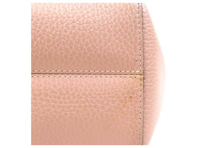 Borsa a mano in pelle per bambini Gucci in rosa beige - vista 13