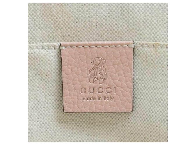 Borsa a mano in pelle per bambini Gucci in rosa beige - vista 16