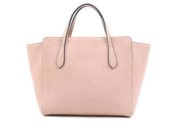 Borsa a mano in pelle per bambini Gucci in rosa beige - vista 3