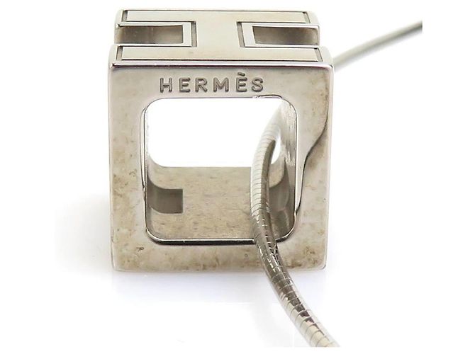 Collana Hermès in avorio e argento Crudo - vista 4