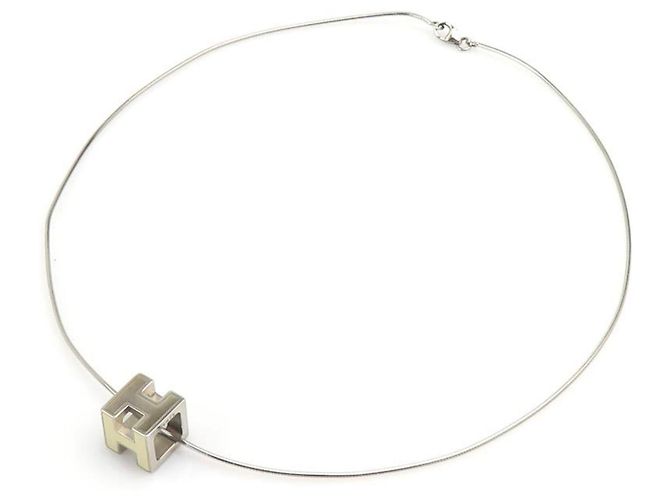 Collana Hermès in avorio e argento Crudo - vista 9